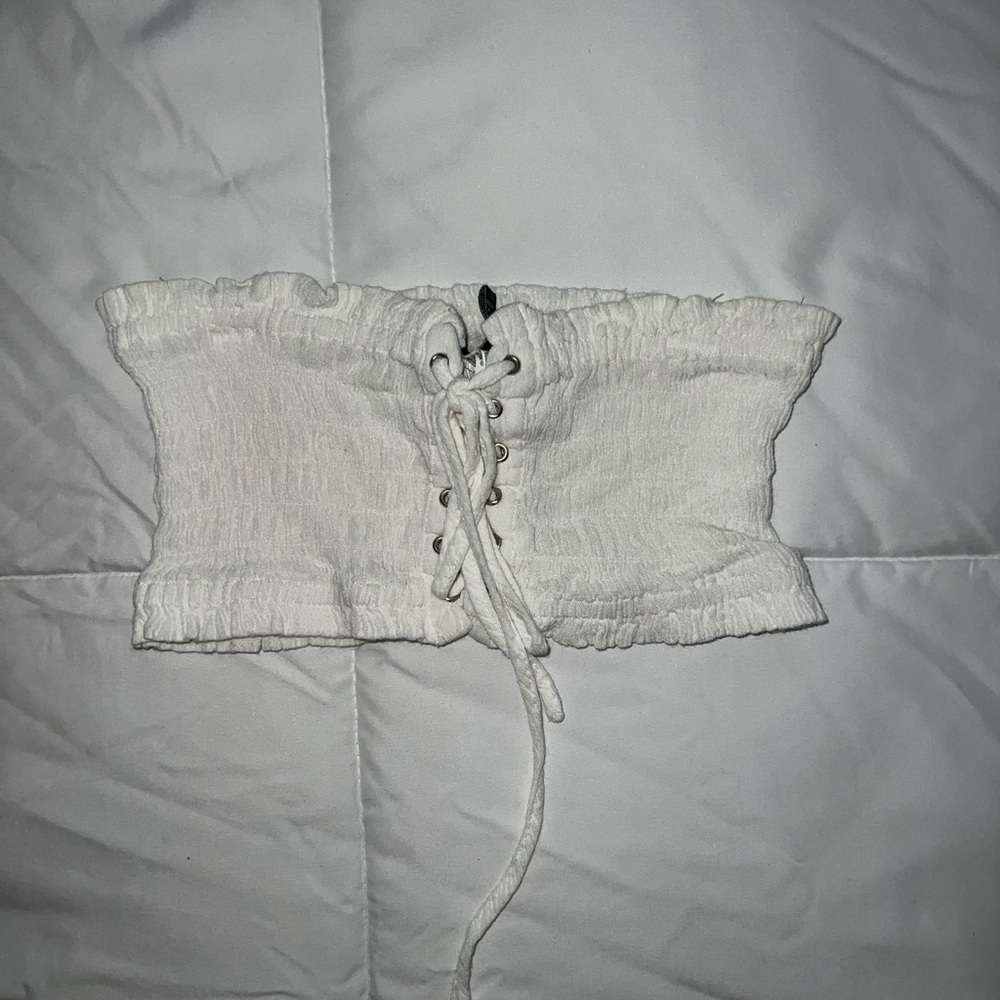 White Forever 21 Tube Top. - Picture 1 of 4